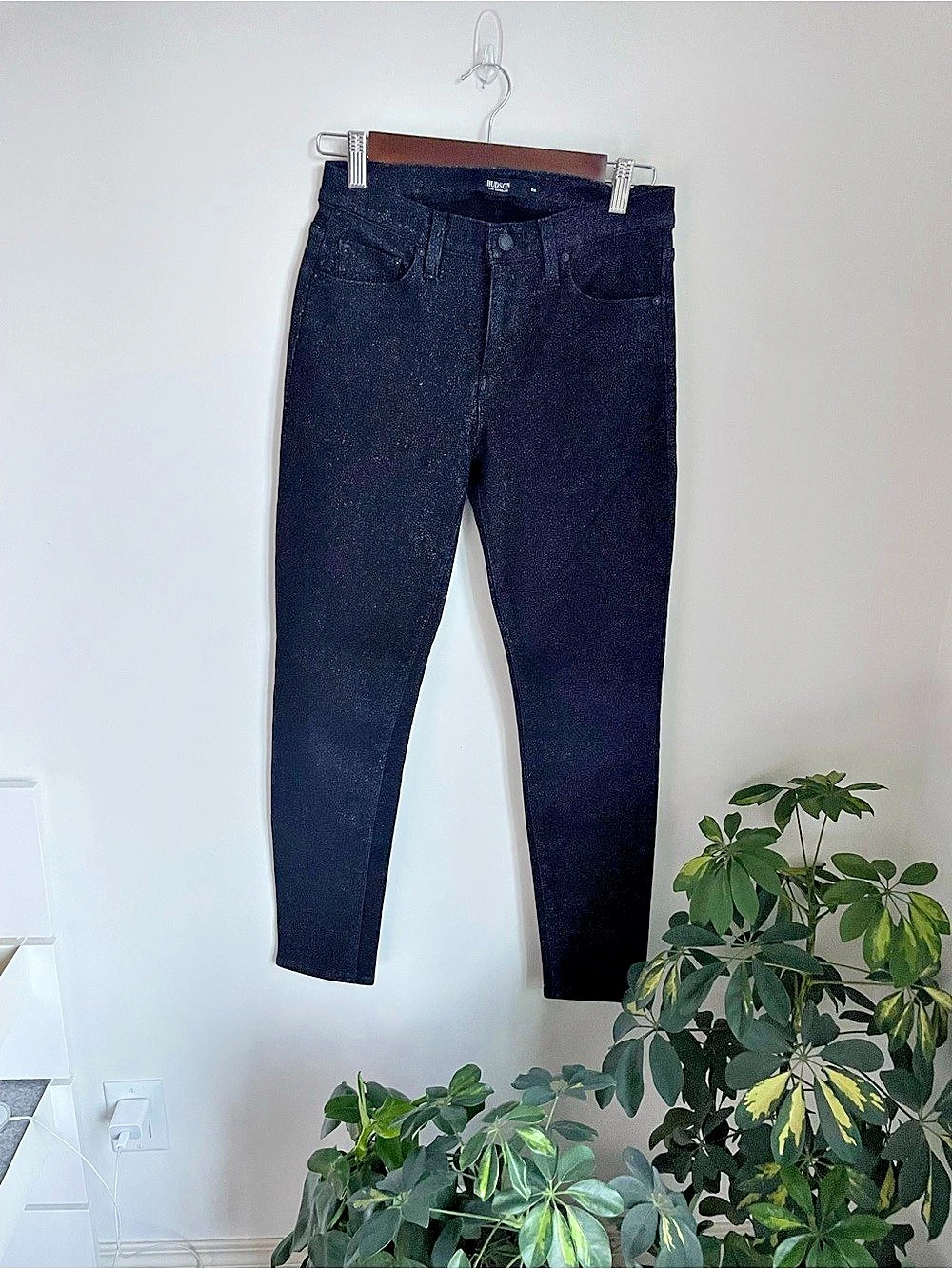 Hudson Black Skinny Jeans Waist 26 Like New